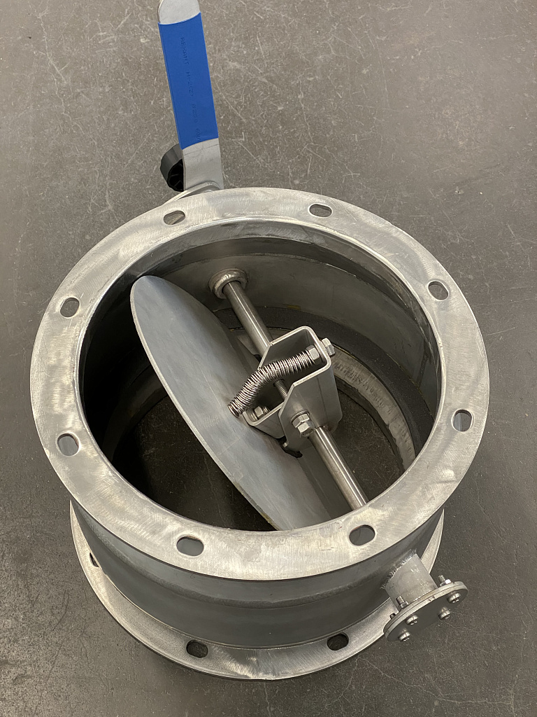 Герметичный запирающий воздушный клапан из нержавеющей стали.